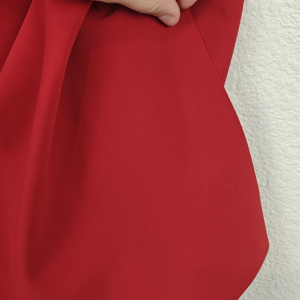 Chiara Boni La Petite RobeTrina Ruffle Sheath 3/4 Sleeve Dress Sz 8 - Picture 11 of 16